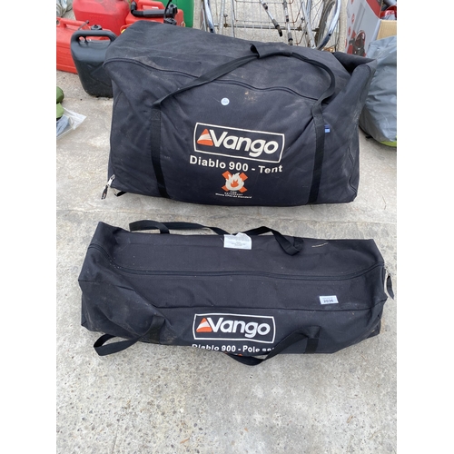 2036 - A VANGO DIABLO 900-TENT AND POLE SET