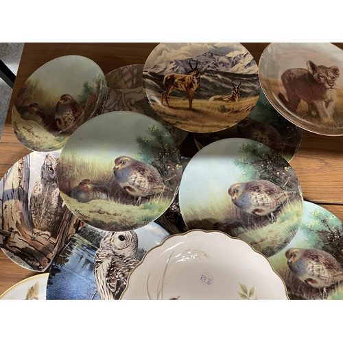 1110 - A LARGE COLLECTION OF CABINET PLATES TO INCLUDE ROYAL WORCESTER - APPROX 18 IN TOTAL