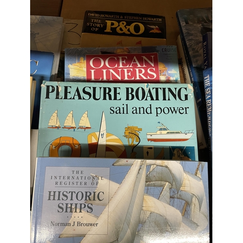 1113 - A COLLECTION OF HARDBACK OCEAN GOING SHIPS AND LINERS BOOKS - 18 IN TOTAL