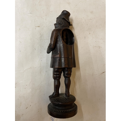 232A - A 19TH CENTURY WOODEN FIGURAL NUTCRACKER FIGURE