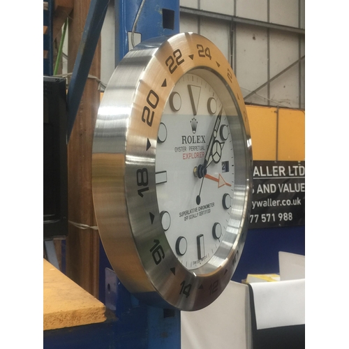 64 - A DEALERS WALL CLOCK