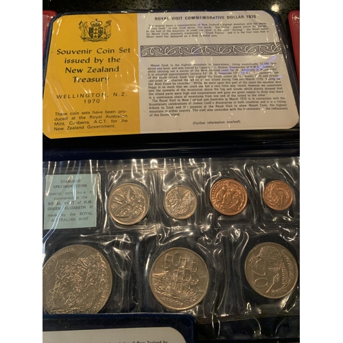 426 - FIVE NEW ZEALAND COIN SETS