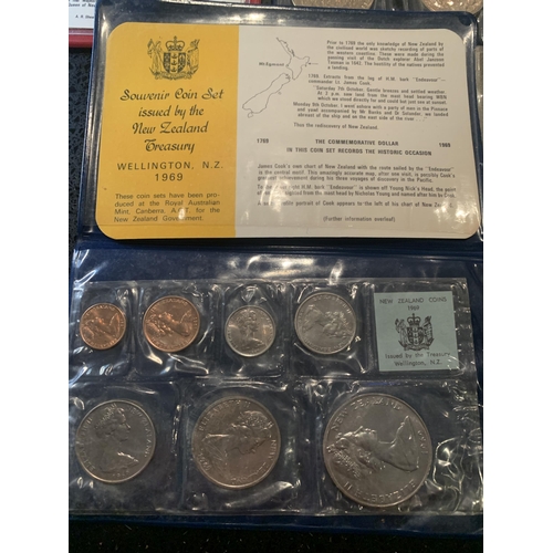 426 - FIVE NEW ZEALAND COIN SETS