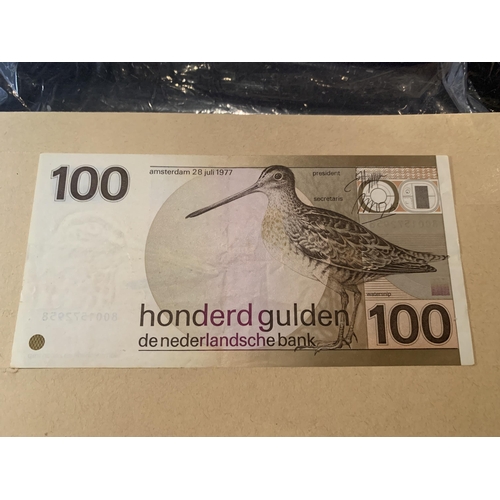 430 - A NETHERLANDS 1977 100 GUILDER BANKNOTE , UNCIRCULATED