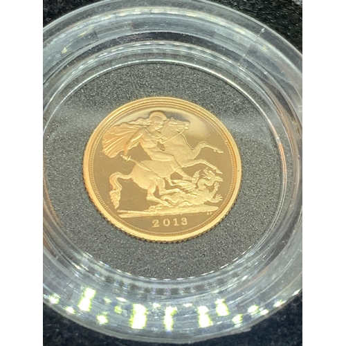 447 - A UK ROYAL MINT 2013 , GOLD COIN