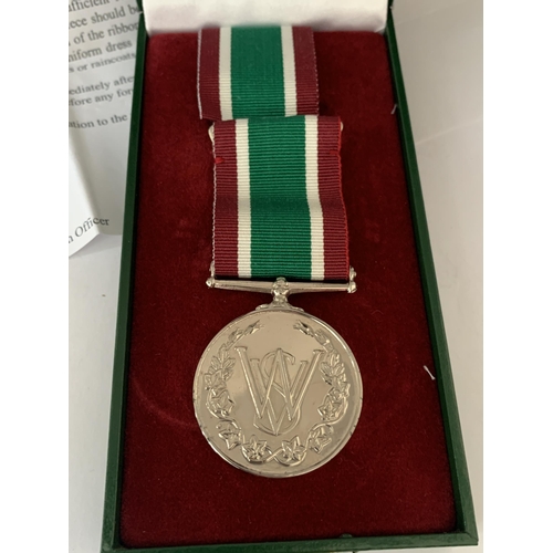 533 - A WOMEN'S VOLUNTARY SERVICE MEDAL IN A PRESENTATION BOX WITH PROVENANCE