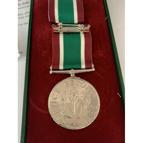 533 - A WOMEN'S VOLUNTARY SERVICE MEDAL IN A PRESENTATION BOX WITH PROVENANCE