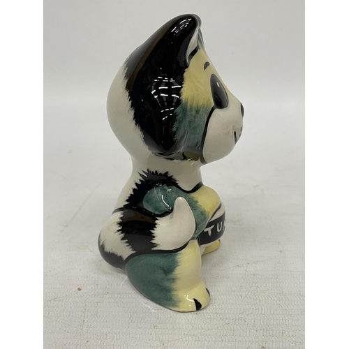 742 - A LORNA BAILEY HAND PAINTED AND SIGNED CAT -TUNA