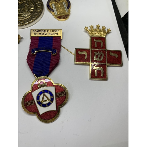 664 - EIGHT VARIOUS MASONIC MEDALS