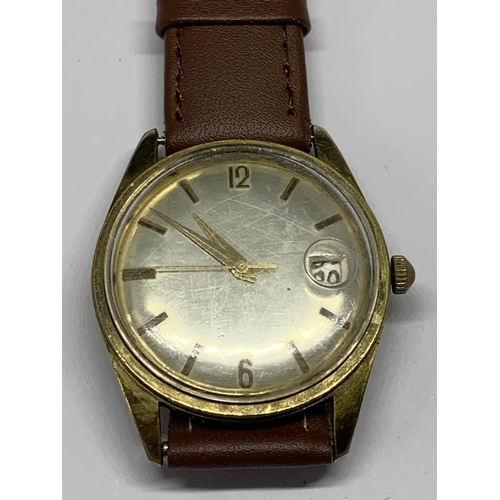 679 - A MECHANICAL WRIST WATCH SEEN WORKING BUT NO WARRANTY