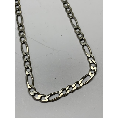 684 - A SILVER FIGARO NECKLACE