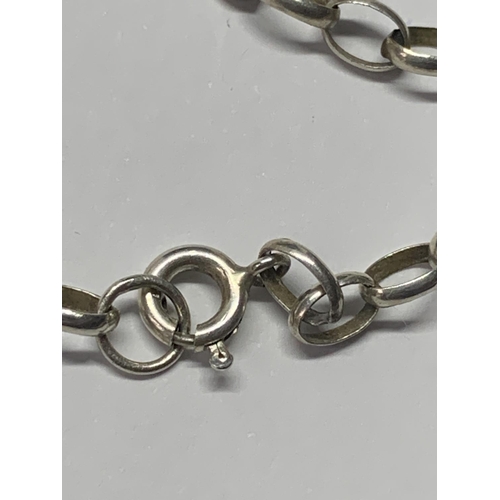 693 - A SILVER BELCHER CHAIN