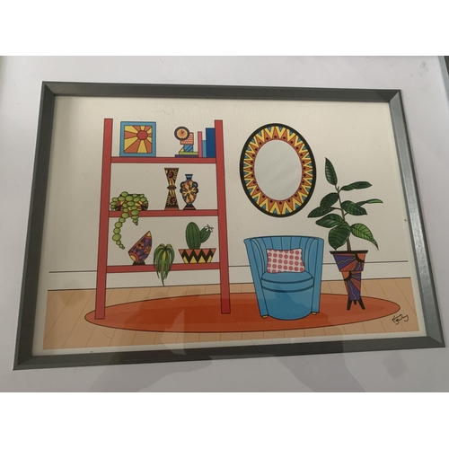 83 - A LORNA BAILEY FRAMED PICTURE