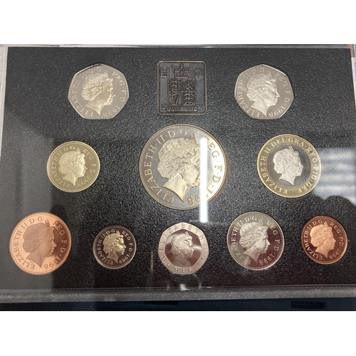 434 - A UK 1998 PROOF COIN COLLECTION . BOXED WITH COA