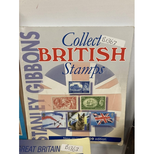 483 - VARIOUS ITEMS TO INCLUDE TWO STANLEY GIBBONS STAMP BOOKS 1995 - 2001, FIVE STAMP MAGAZINES, SIX STAM... 