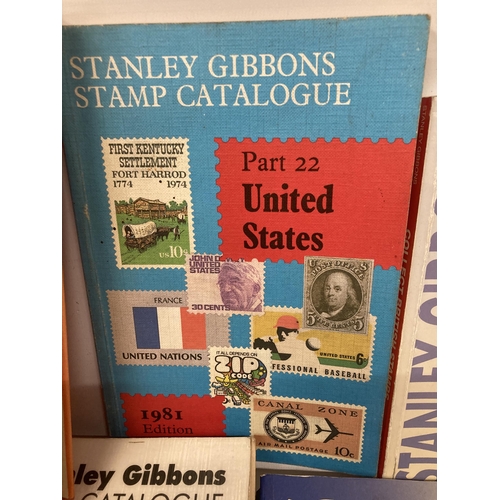 483 - VARIOUS ITEMS TO INCLUDE TWO STANLEY GIBBONS STAMP BOOKS 1995 - 2001, FIVE STAMP MAGAZINES, SIX STAM... 