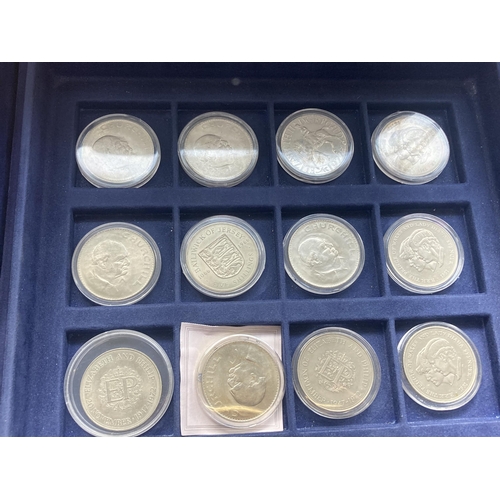 366A - TWO COIN CASES CONTAINING VARIOUS UK & FOREIGN CROWN COINS