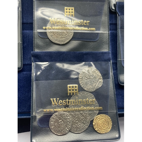 367A - .THE WESTMINSTER COLLECTION OF REPLICA COINS IN A PRESENTATION CASE