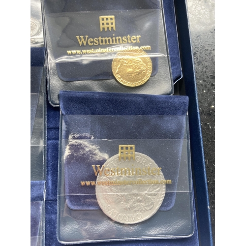 367A - .THE WESTMINSTER COLLECTION OF REPLICA COINS IN A PRESENTATION CASE