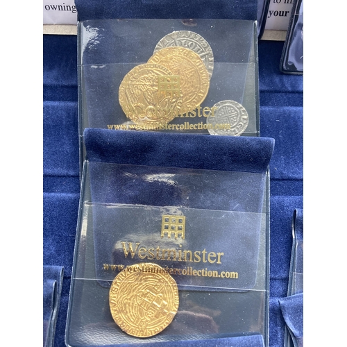 367A - .THE WESTMINSTER COLLECTION OF REPLICA COINS IN A PRESENTATION CASE