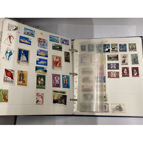 412A - THE ROYAL FAMILY STAMP ALBUM OF WORLD STAMPS - RUSSIA, MONGOLIA. VAE ETC