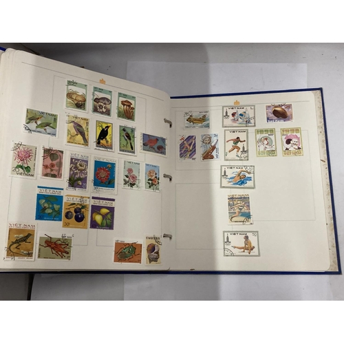 412A - THE ROYAL FAMILY STAMP ALBUM OF WORLD STAMPS - RUSSIA, MONGOLIA. VAE ETC