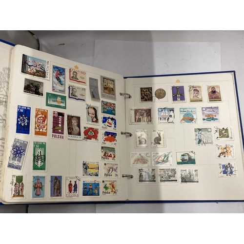 413A - THE ROYAL FAMILY STAMP ALBUM OF WORLD STAMPS - HUNGARY, CUBA, POLAND ETC