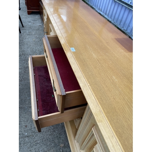 2973 - A 20TH CENTURY SATINWOOD SIDEBOARD, 100