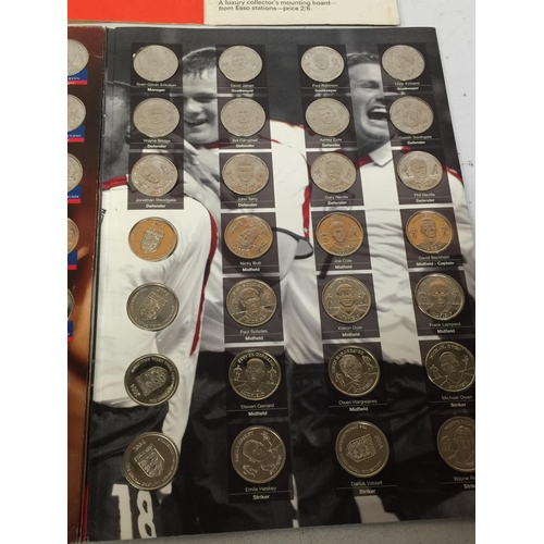 435A - THREE FULL COLLECTORS COIN SETS TO INCLUDE 1970 WORLD CUP, 1998 AND 2004 ENGLAND SQUAD