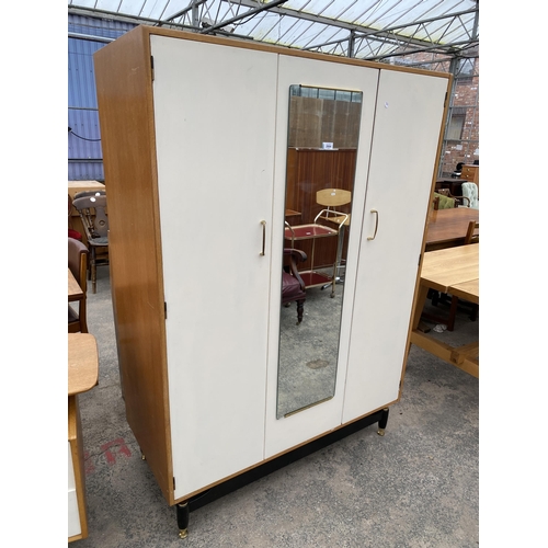 2664 - A G-PLAN E.GOMME TWO DOOR WARDROBE WITH CENTRAL MIRROR, 48