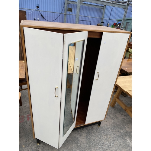 2664 - A G-PLAN E.GOMME TWO DOOR WARDROBE WITH CENTRAL MIRROR, 48