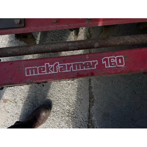 257 - BREVIGLIERI MEKFARMER 160 POWER HARROW / FIONA DRILL COMBINATION, NEW TYNES.  GOOD WORKING ORDER INS... 