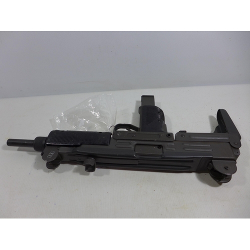 351 - A DEACTIVATED UZI 9MM SUB MACHINE GUN, WITH FOLDING STOCK, 26CM BARREL, LENGTH 65CM, SERIAL NUMBER 3... 