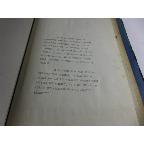 358 - A POSSIBLY UNIQUE WORLD WAR II ROLLS ROYCE 1939-45 BOOKLET RELATING TO A DINNER AT THE SAVOY HOTEL 2... 