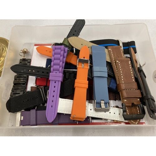 156 - A QUANTITY OF WATCH STRAPS