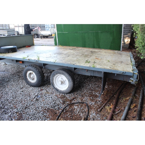 208 - 4 WHEEL FLAT TRAILER  NO VAT