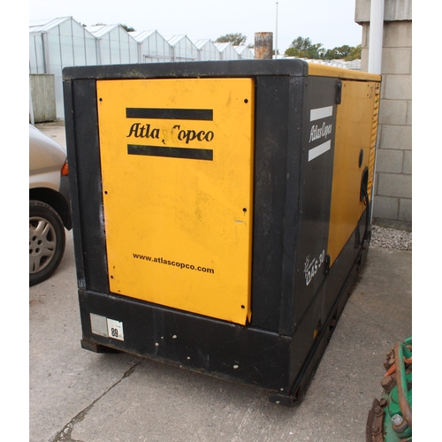 217 - ATLAS COPCO DAS30 GENERATOR WITH A OIL LEAK NO VAT