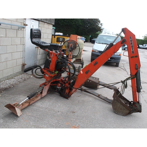 219 - KUBOTA HM190 BACK ACTOR  WITH 3 BUCKETS NO VAT