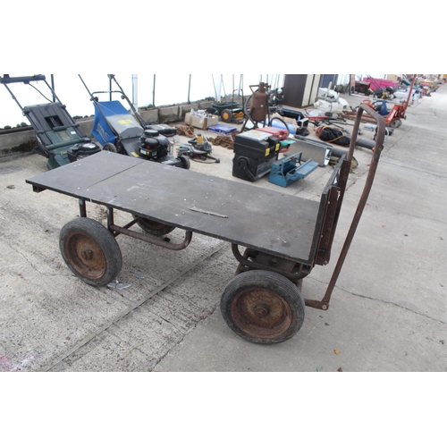 374 - FOUR WHEEL TROLLEY  + VAT