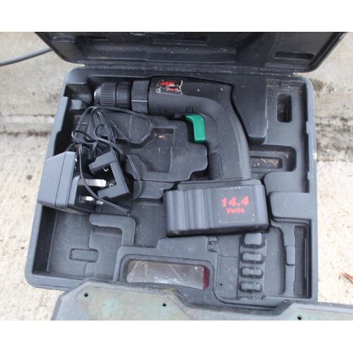 379 - CORDLESS DRILL , DRILL BITS ETC.  + VAT