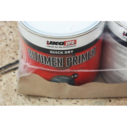 413 - BITUMEN PRIMER PAINT X 4  + VAT