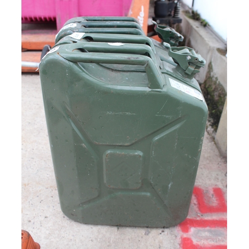 418 - 2 JERRY CANS  NO VAT