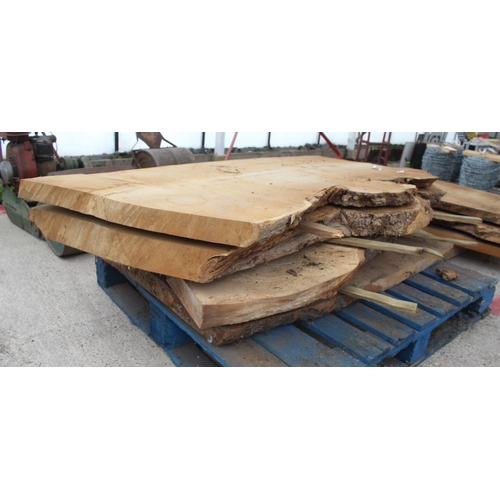 432 - OAK PLANKING X 4  NO VAT