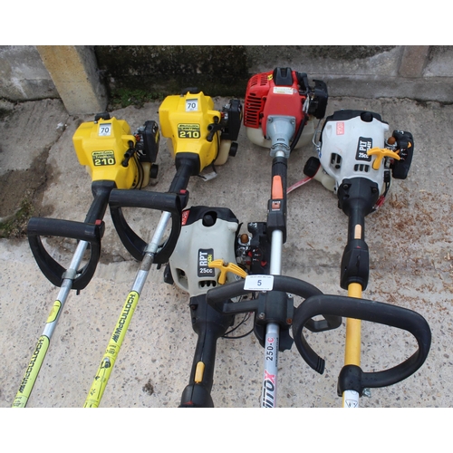 5 - 5 PETROL STRIMMERS  + VAT