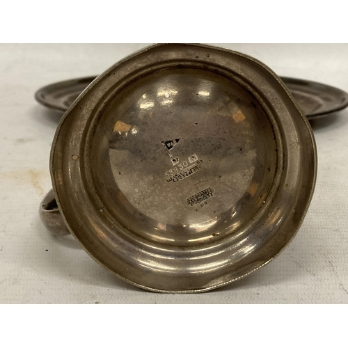 41 - THREE SILVER PLATED ITEMS TO INCLUDE A WHITE STAR LINE ELKINGTON OVAL DISH, WHITE STAR LINE CIRCULAR... 