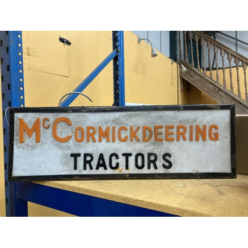 50 - A MC CORMICKDEERING TRACTORS ILLUMINATED BOX SIGN