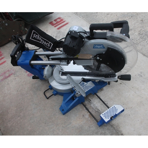 117 - NEW SCHEPPACH 305MM DOUBLE BEVEL SLIDING MITRE SAW  NO VAT