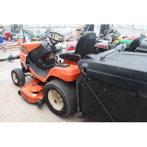 137 - KUBOTA G18 DIESEL RIDE ON MOWER 2400 HOURS  + VAT