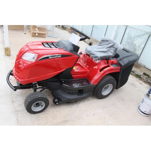 138 - NEW MOUNTFIELD T 30M WITH STIYA ST350. 352CC ENGINE, ELECTRIC START, 84CM CUT, 200LTR. GRASS BOX, 7 ... 