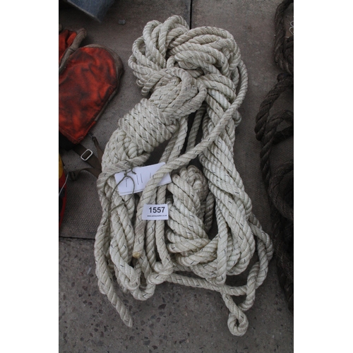 1557 - CLIMBING ROPES - 120FT EACH - 1 NEW (NO VAT)